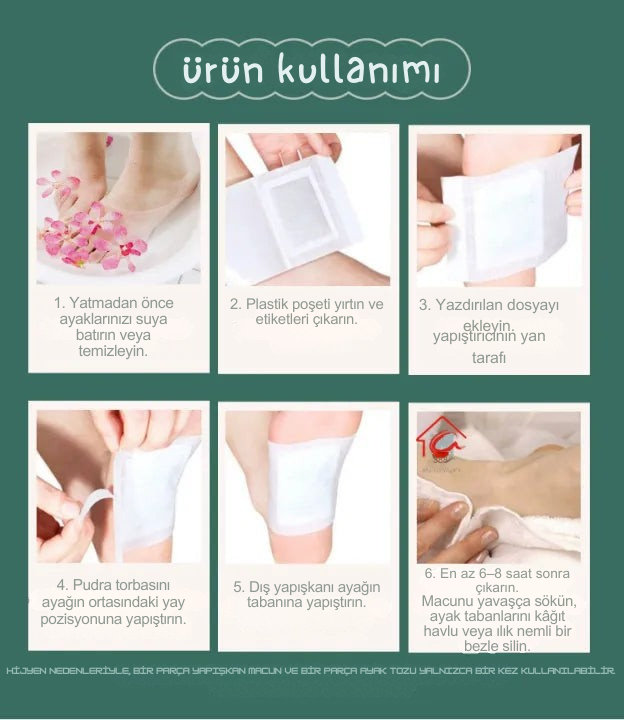 restdetox™ Doğal Ayak Detoks Pedi